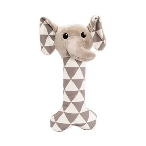 Canvas-Knochen mit Elefantenkopf, mit Sound, 24 cm, creme/grau, HipHop
